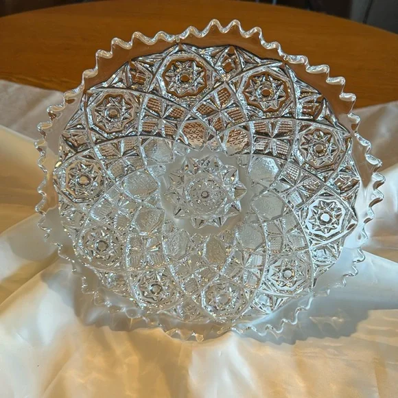 Crystal Plate Serving Plate Heavy - Picture 3 of 5